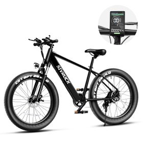 Professional Electric Bike For Adults, 26 X 4.0 Inches Fat Tire Electric Mountain Bicycle, 1000W Motor 48V 15Ah Ebike For Trail Riding, Excursion And