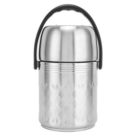 1.5L Stainless Steel Insulated Lunch Box MultiLayer Handheld Thermal Lunch Container