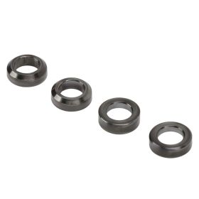 4pcs Bike Brake Caliper Spacer Titanium Alloy Concave and Convex Mountain Bike Brake Caliper Washer Black