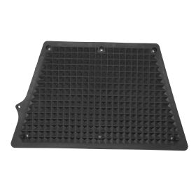 Outboard Transom Plate Grid Design Trapezoidal PVC Outboard Engine Mounting Pad for Inflatable Boat Kayak Yacht Black