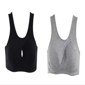 Women's Wireless Thin Gathered Vest Sports Breathable Beauty Back (Option: Set3-M)