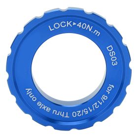 MEIJUN Centerlock Lockring Center Lock Wheelset Hub Barrel Shaft Disc Rotor Lock Ring for Bike Mountain BikeBlue (Color: Blue)