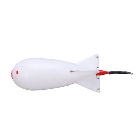 Bait Thrower Carp Feeder Large Bomb Float Lure Bait Holder Fishing Feeder Nesting ToolWhite (Color: White)