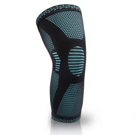 Sports Knee Pads Knitted Sports Knee Pads (Option: Green-XL)