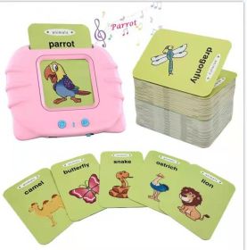 Children's Enlightening Early Education Smart Pure English Card (Option: English Version Pink-1PC)